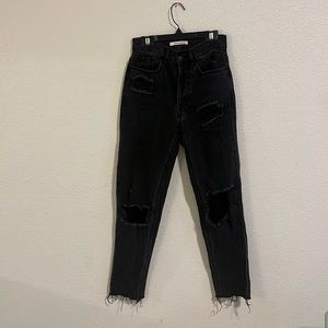 size 23 women’s black ripped pacsun jeans